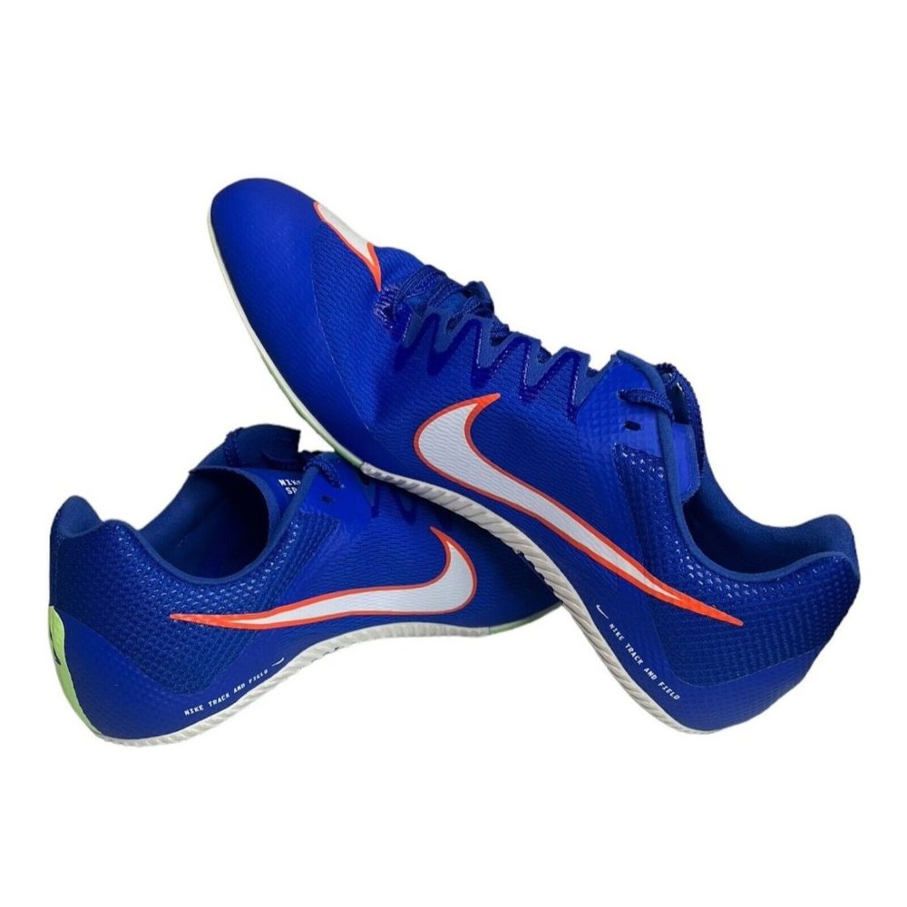 Nike Zoom Rival Sprinter Track Spikes Mens Racer Blue/Lime Size 12.5 DC8753-401